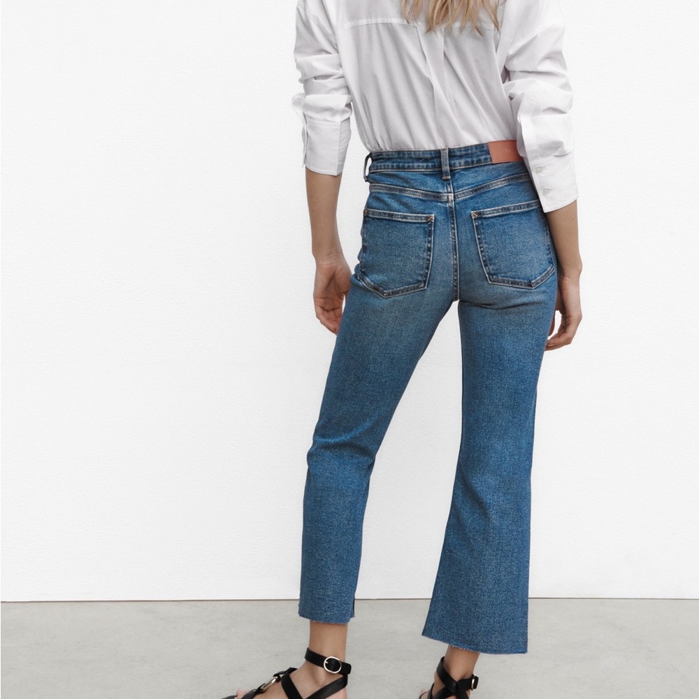 Zara mini flare jeans